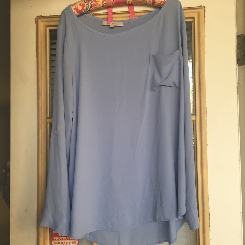 NWOT Periwinkle LOFT Blouse